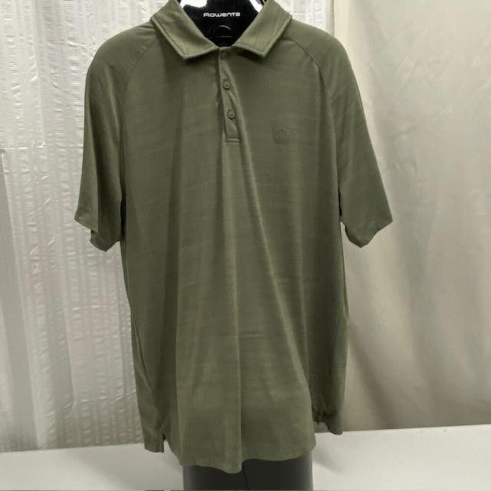 Hurley Polo Shirt Mens XL Olive Green Heather Stretch Performance Golf(430-5)